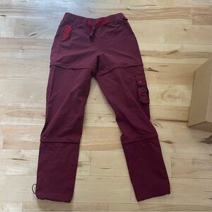 Outdoor Voices Burgundy Track Pants
